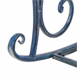 Safavieh Ressi Iron Rock Bench in Blue