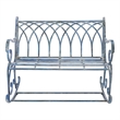 Safavieh Ressi Iron Rock Bench in Blue