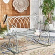 Safavieh Ressi Iron Rock Bench in Green