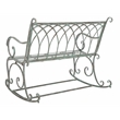 Safavieh Ressi Iron Rock Bench in Green