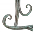 Safavieh Ressi Iron Rock Bench in Green