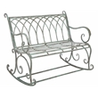 Safavieh Ressi Iron Rock Bench in Green
