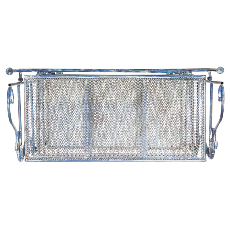 Safavieh Torus 3-Tier Iron Shelf in Blue
