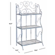 Safavieh Torus 3-Tier Iron Shelf in Blue
