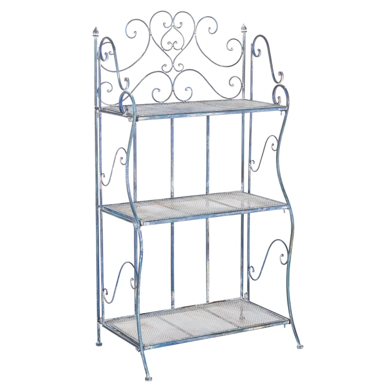 Safavieh Torus 3-Tier Iron Shelf in Blue