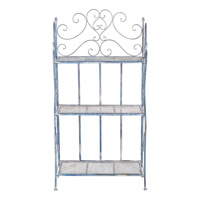 Safavieh Torus 3-Tier Iron Shelf in Blue