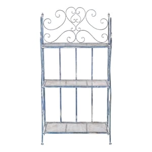 Safavieh Torus 3-Tier Iron Shelf in Blue