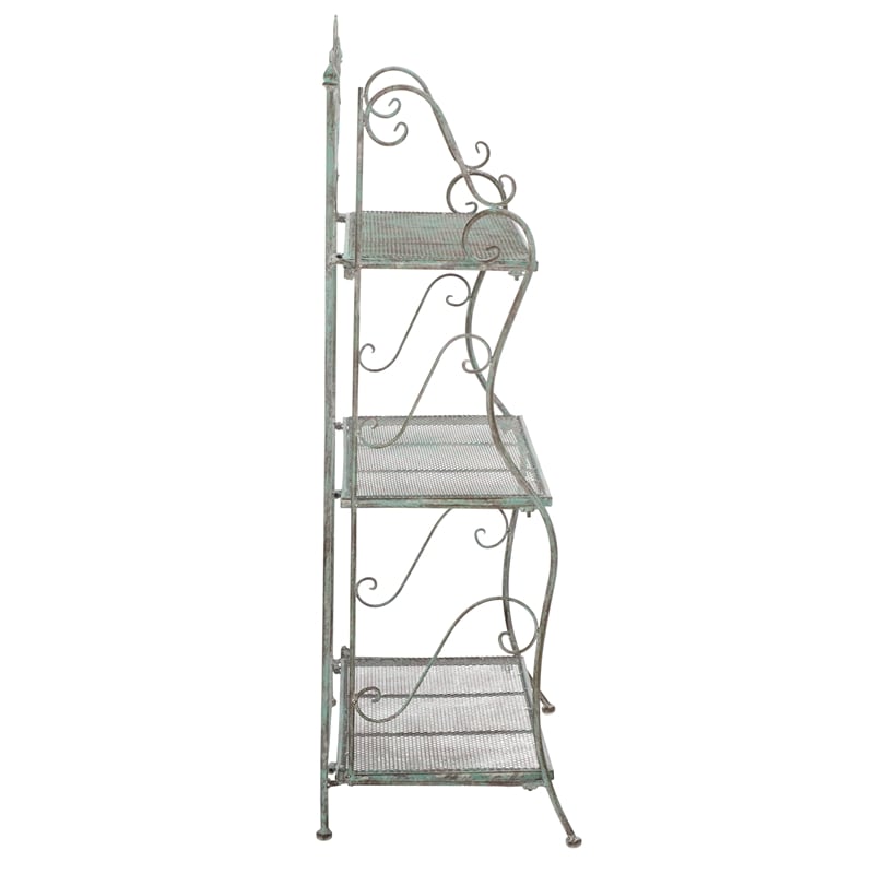 Safavieh Torus 3-Tier Iron Shelf in Green