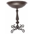 Safavieh Orian Iron Bird Bath in Brown