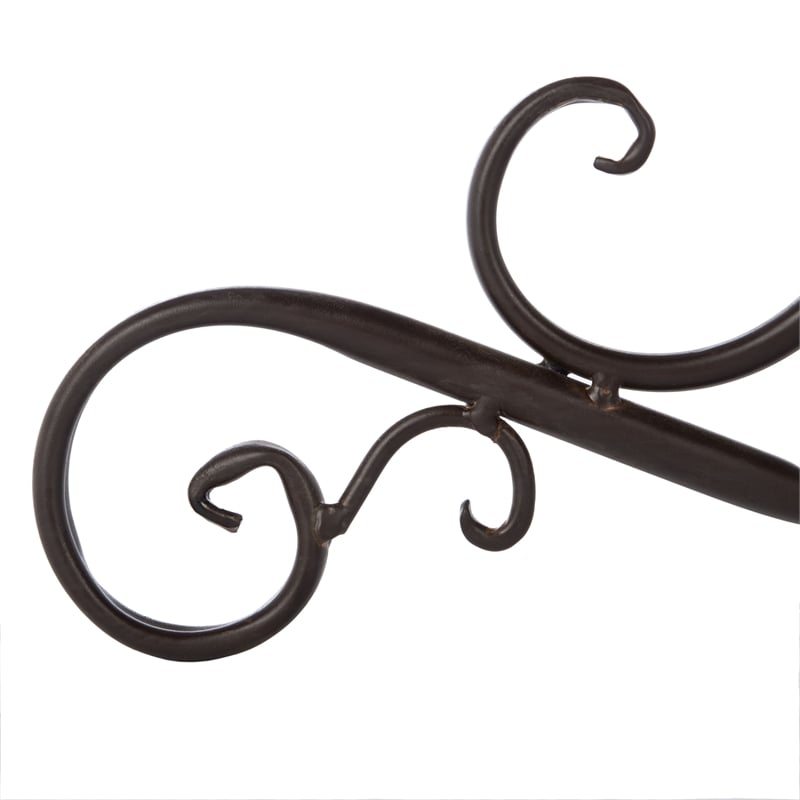 Safavieh Orian Iron Bird Bath in Brown