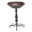 Safavieh Orian Iron Bird Bath in Brown