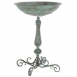 Safavieh Orian Iron Bird Bath in Green