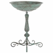 Safavieh Orian Iron Bird Bath in Green