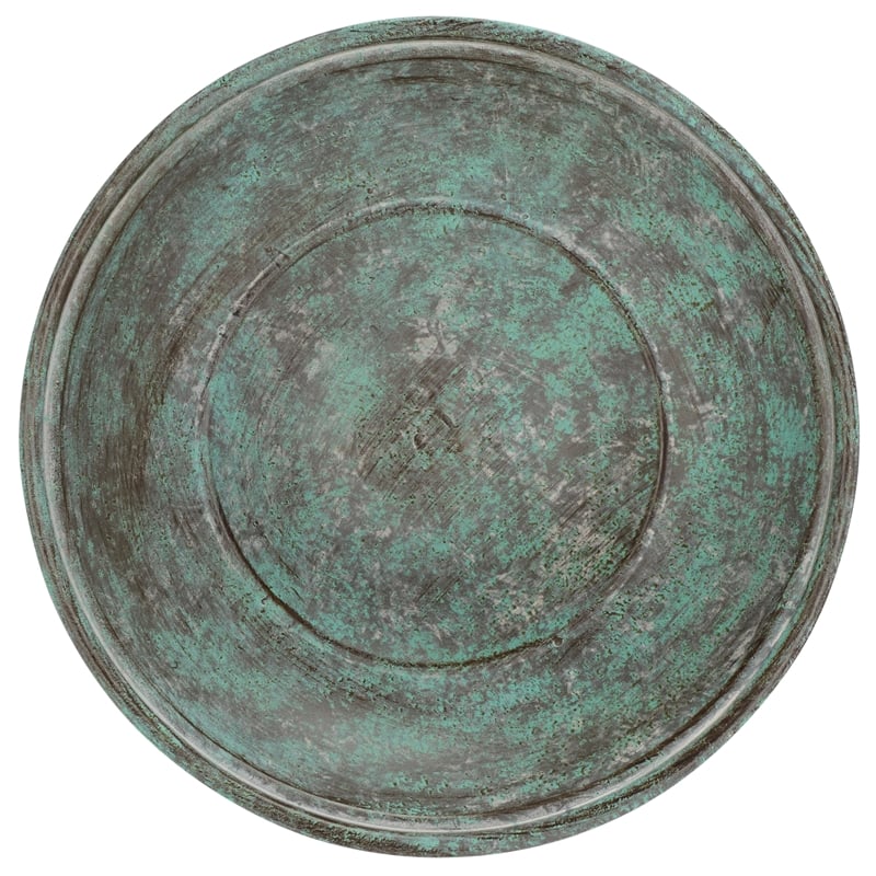 Safavieh Orian Iron Bird Bath in Green