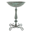 Safavieh Orian Iron Bird Bath in Green