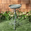 Safavieh Ashlan Iron Bird Bath in Green