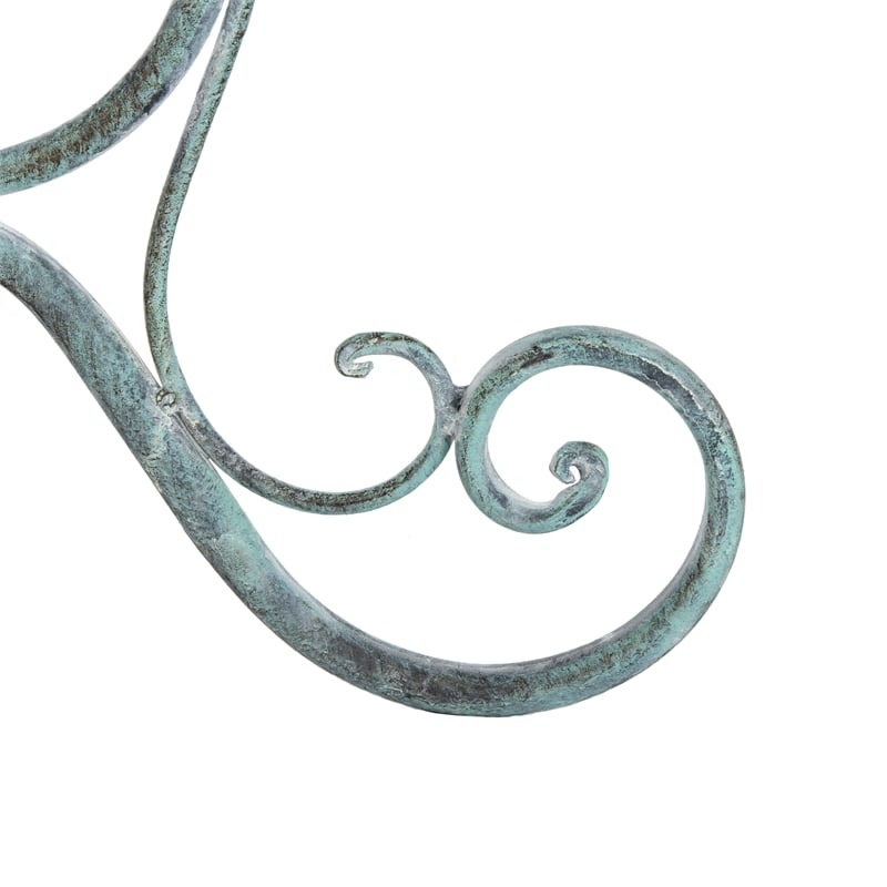 Safavieh Ashlan Iron Bird Bath in Green
