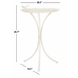 Safavieh Kensi Iron Bird Bath in Pearl / White