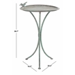 Safavieh Kensi Iron Bird Bath in Green