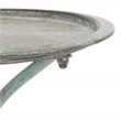 Safavieh Kensi Iron Bird Bath in Green