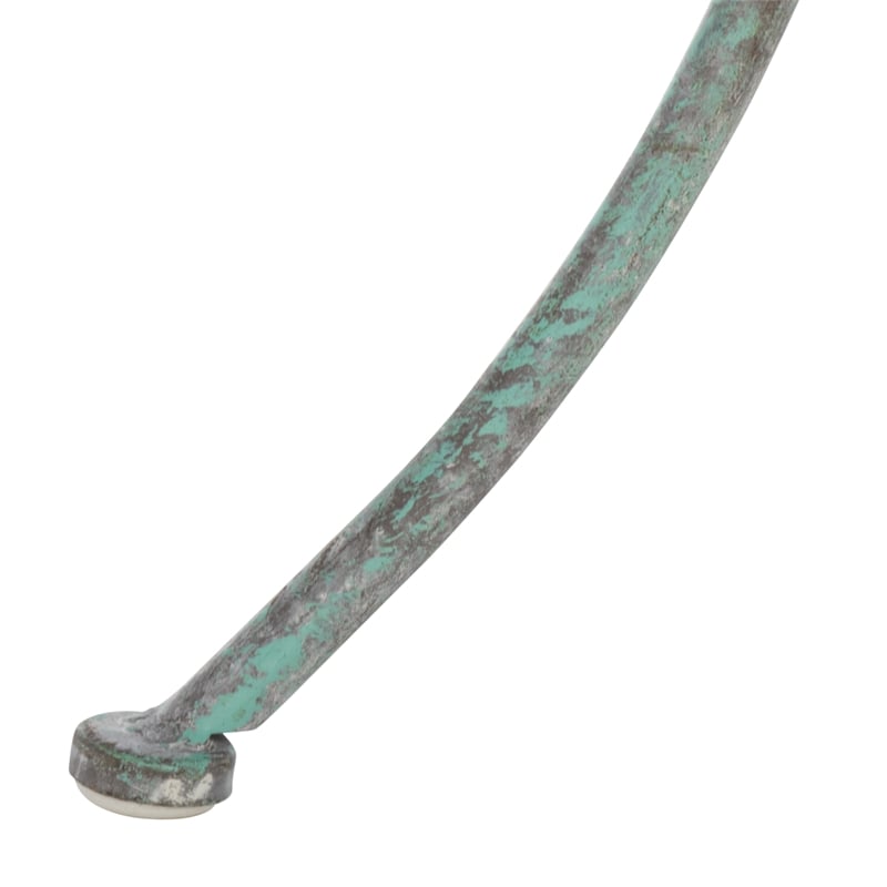 Safavieh Kensi Iron Bird Bath in Green