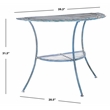 Safavieh Genson Half-Moon Iron Console Table in Blue