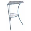 Safavieh Genson Half-Moon Iron Console Table in Blue