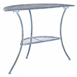 Safavieh Genson Half-Moon Iron Console Table in Blue
