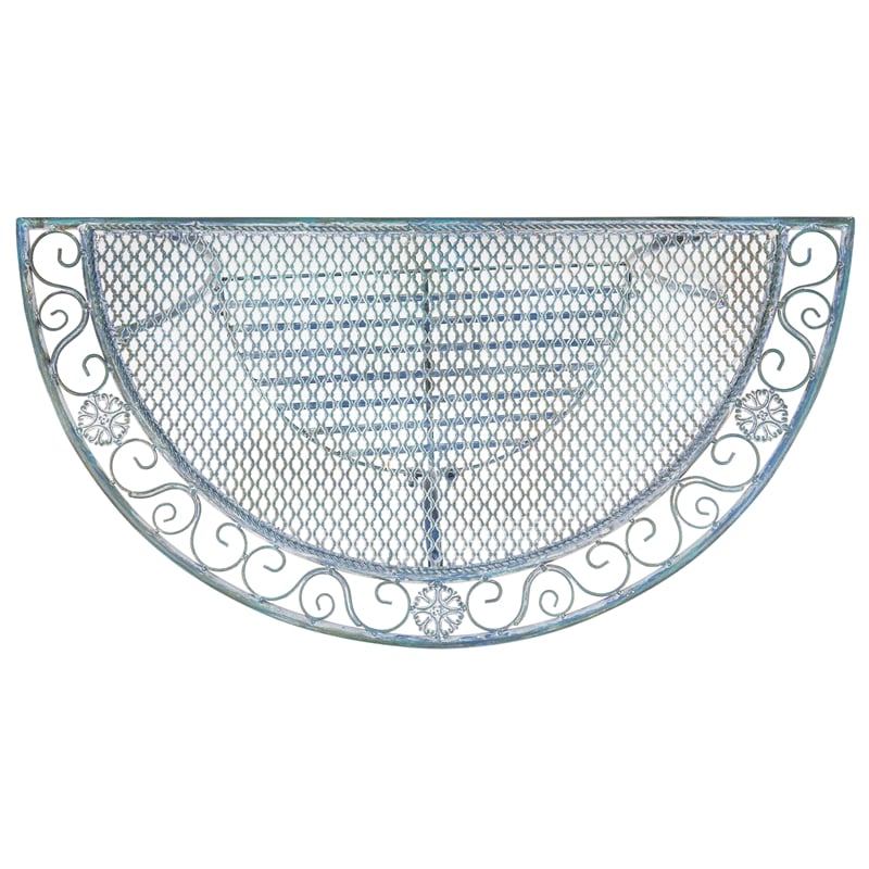 Safavieh Genson Half-Moon Iron Console Table in Blue
