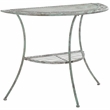 Safavieh Genson Half-Moon Iron Console Table in Green