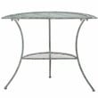Safavieh Genson Half-Moon Iron Console Table in Green