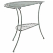 Safavieh Genson Half-Moon Iron Console Table in Green