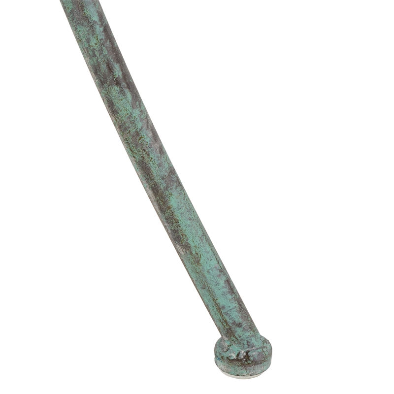 Safavieh Genson Half-Moon Iron Console Table in Green