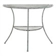 Safavieh Genson Half-Moon Iron Console Table in Green