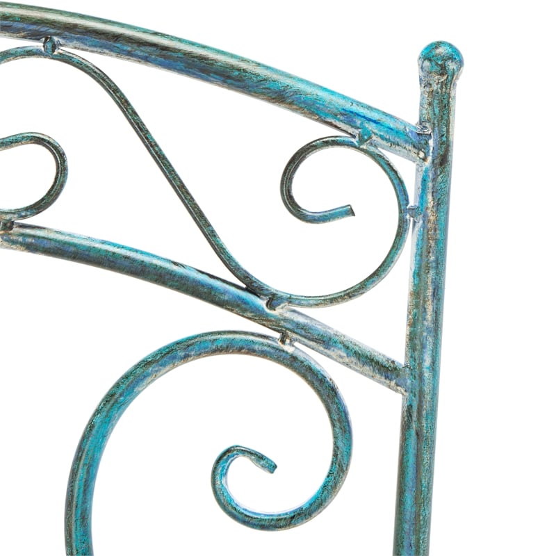 Safavieh Semly 3Pcs Iron Bistro Setting in Blue