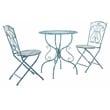 Safavieh Semly 3Pcs Iron Bistro Setting in Blue