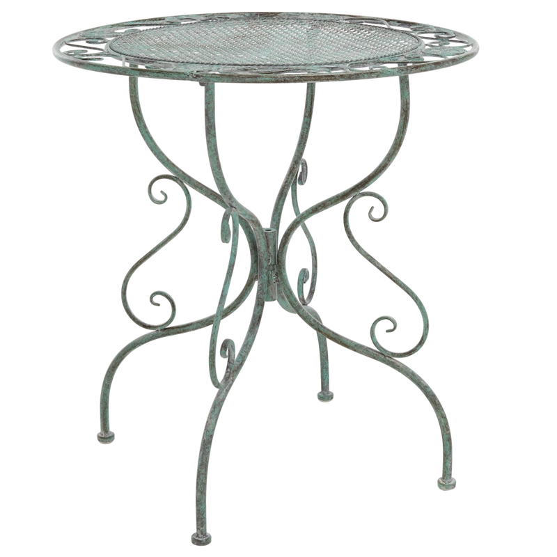 Safavieh Semly 3Pcs Iron Bistro Setting in Green