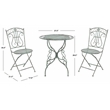 Safavieh Semly 3Pcs Iron Bistro Setting in Green