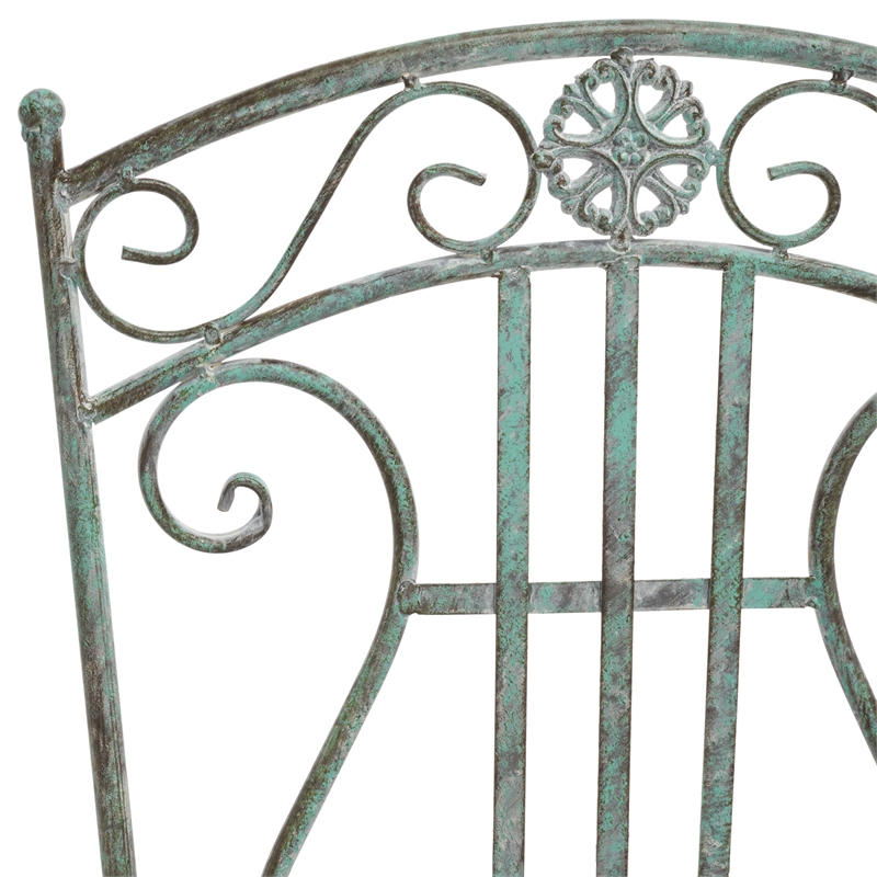 Safavieh Semly 3Pcs Iron Bistro Setting in Green