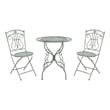 Safavieh Semly 3Pcs Iron Bistro Setting in Green