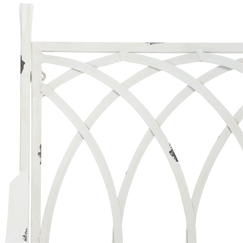 Safavieh Medrano Iron Rocking Chair in White