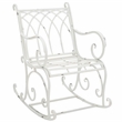 Safavieh Medrano Iron Rocking Chair in White