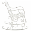 Safavieh Medrano Iron Rocking Chair in White