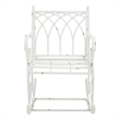 Safavieh Medrano Iron Rocking Chair in White