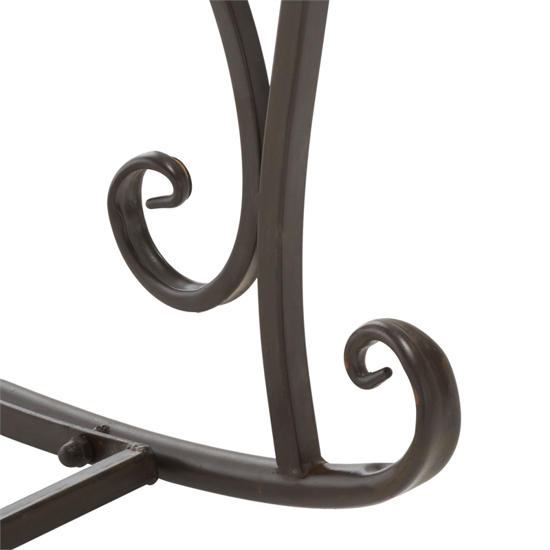 Safavieh Medrano Iron Rocking Chair in Brown