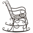 Safavieh Medrano Iron Rocking Chair in Brown