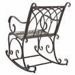 Safavieh Medrano Iron Rocking Chair in Brown