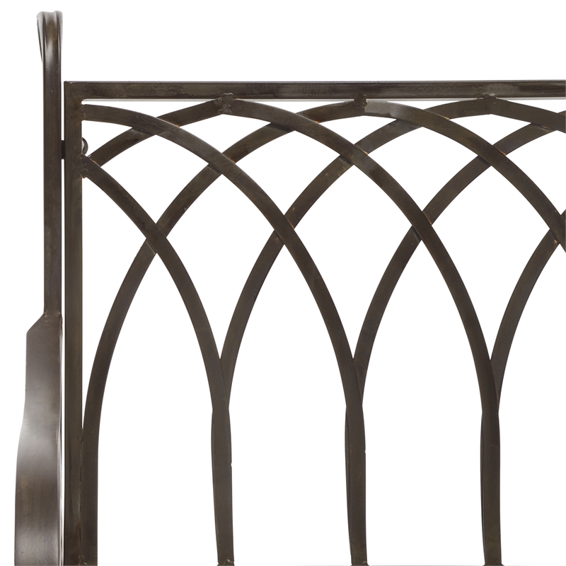 Safavieh Medrano Iron Rocking Chair in Brown