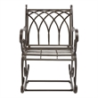 Safavieh Medrano Iron Rocking Chair in Brown
