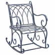 Safavieh Medrano Iron Rocking Chair in Blue